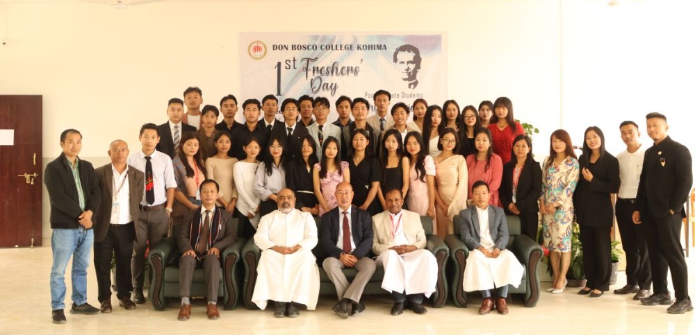 Prof. N Venuh and others during 1st MA Fresher’s Day of DBCK on September 2